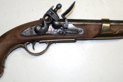 Replica French flintlock pistol.