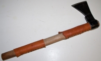 moviegunguy.com,  Axes, Maces, Spears, War Clubs,  Tomahawk - leather wrapped handle
