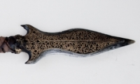 moviegunguy.com,  Axes, Maces, Spears, War Clubs,  Rubber Tipped Ornate Spear