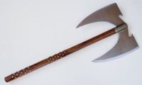 moviegunguy.com,  Axes, Maces, Spears, War Clubs,  Double Headed Medielval Axe