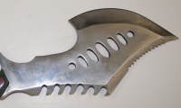 moviegunguy.com,  Axes, Maces, Spears, War Clubs,  Custom Axe/Knife combo weapon