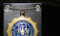 prop police/SWAT gear, Hanging NYPD Badge Holder, moviegunguy.com