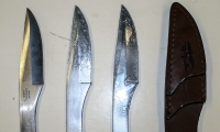 Throwing knife set with sheath