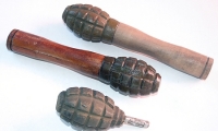 replica grenades, explosive devices, Viet Cong/NVA Grenades, moviegunguy.com