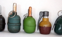 replica grenades, explosive devices, Viet Cong/NVA Grenades, moviegunguy.com