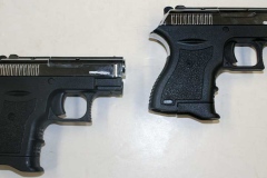 Non-firing replica two-tone .380 auto pocket pistols