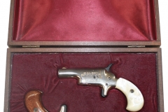 moviegunguy.com, movie prop derringer handgun, Presentation set of non-firing replica Colt Derringers