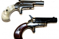 moviegunguy.com, movie prop derringer handgun, Pair of non-firing replica Colt Derringers