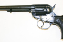 movie prop handguns, revolver, Long-barreled 1877 Colt Lighting, moviegunguy.com