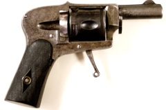 movie prop handguns, revolver, Early 1900s five-shot hammerless revolver, moviegunguy.com