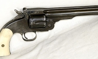 moviegunguy.com, movie prop handguns, revolver, 1875 schofield ivory grips