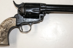 Replica Colt SAA 4 3/4 barrel, ivory buffalo-head grips, moviegunguy.com