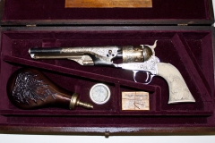 movie prop handguns, revolver, 1800s revolver presentation case, moviegunguy.com