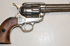 movie prop handguns, revolver, replica Nickel Plated Colt Peacemaker, moviegunguy.com