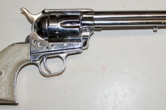 movie prop handguns, revolver, replica Nickel Plated Colt Peacemaker, moviegunguy.com