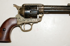 movie prop handguns, revolver, Engraved Colt Peacemaker replica, moviegunguy.com