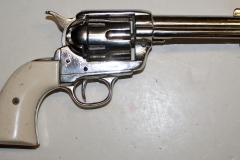 movie prop handguns, revolver, replica Colt Nickel-Plated Peacemaker, moviegunguy.com