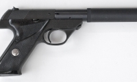 moviegunguy.com, movie prop handguns, semi-automatic, replica .22 field king with silencer