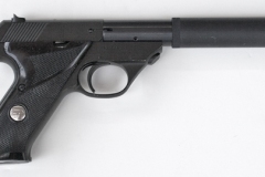 moviegunguy.com, movie prop handguns, semi-automatic, replica .22 field king with silencer