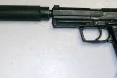 moviegunguy.com, movie prop handguns, semi-automatic, Replica HK  USP 9mm with silencer