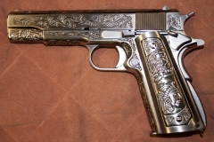 moviegunguy.com, movie prop handgun, Replica Engraved Custom 1911