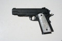 moviegunguy.com, movie prop handguns, semi-automatic, Taurus Custom 1911 pearl grips
