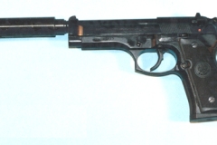 moviegunguy.com, movie prop handguns, semi-automatic, beretta 92f silencer