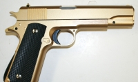 moviegunguy.com, movie prop handguns, semi-automatic, Replica gold 1911