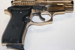 Gold-plated replica 9mm.