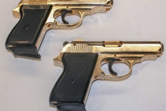 Gold-plated replica Walther PPK