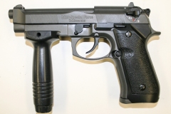 moviegunguy.com, movie prop handguns, semi-automatic, Beretta 93R custom blow back gun