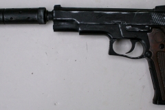 moviegunguy.com, movie prop handguns, semi-automatic, replica Silenced 1911