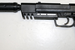 moviegunguy.com, movie prop handguns, semiautomatic, Replica HK Custom Tactical with silencer