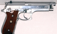 moviegunguy.com, movie prop handguns, semi-automatic, taurus pt92 stainless