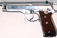 moviegunguy.com, movie prop handguns, semi-automatic, taurus pt92 stainless