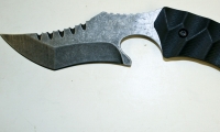 Custom curved fighting knife, moviegunguy.com
