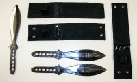 Throwing Knife Set with sheaths, moviegunguy.com