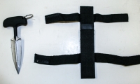 Push Dagger withvelcro Sheath, moviegunguy.com