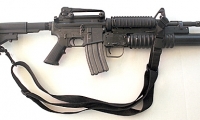 prop modern US military guns/gear, replica M4 grenade launcher