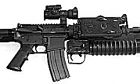 prop modern US military guns/gear, M4 flat top