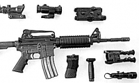 prop modern US military guns/gear, M4
