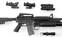 prop modern US military guns/gear, M4