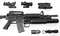 prop modern US military guns/gear, M4