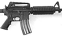 prop modern US military guns/gear, replica M4 shorty