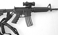 prop modern US military guns/gear, M4 flat top
