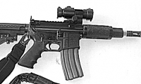 prop modern US military guns/gear, replica M4 shorty flat top