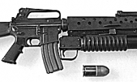 prop modern US military guns/gear, M16A2/M203