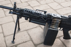 moviegunguy.com, movie prop machine gun, Replica SAW M249 pistol-grip version