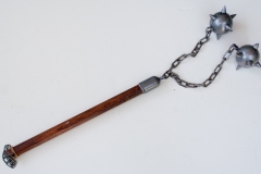 moviegunguy.com,  Medieval Weaponry and Armor, Morning Star with double spiked balls