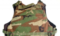 prop modern US military guns/gear, military assault vest